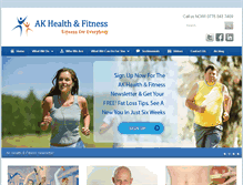 Tablet Screenshot of akhealthandfitness.co.uk